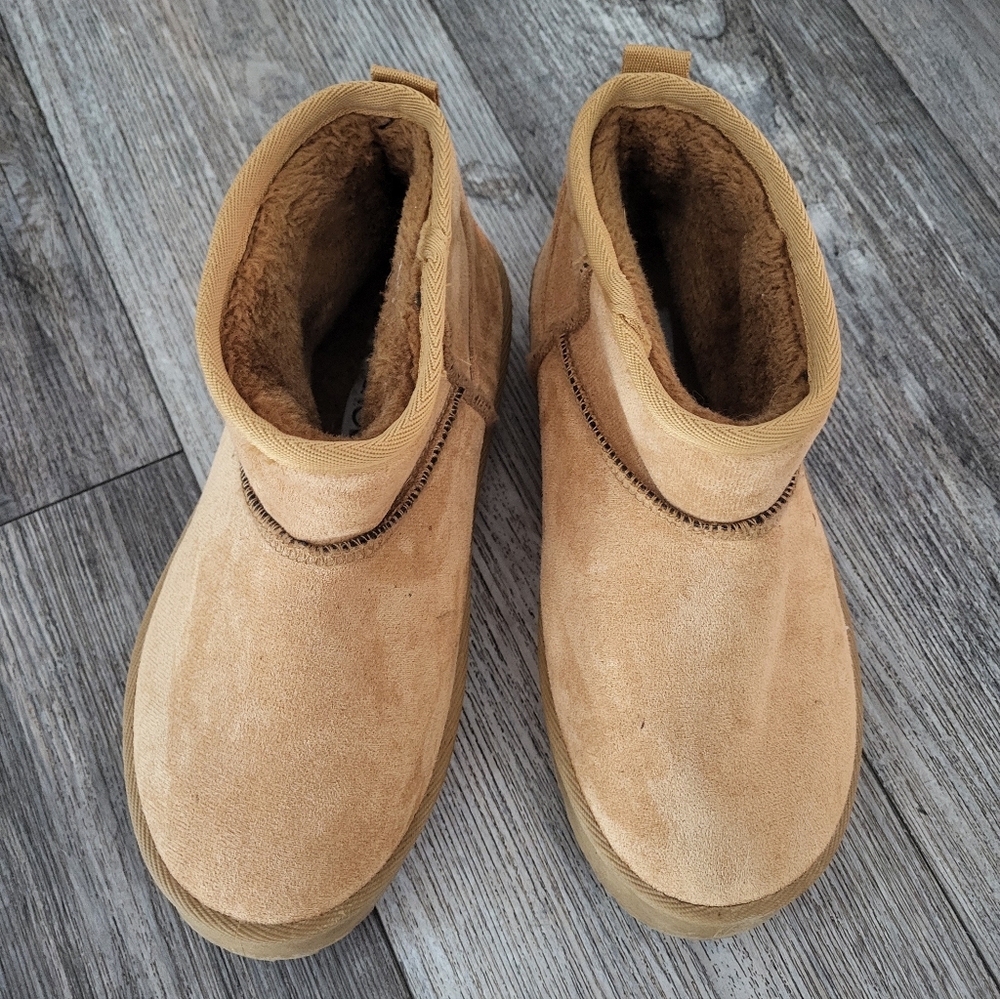 Tan Suede Ankle Boots